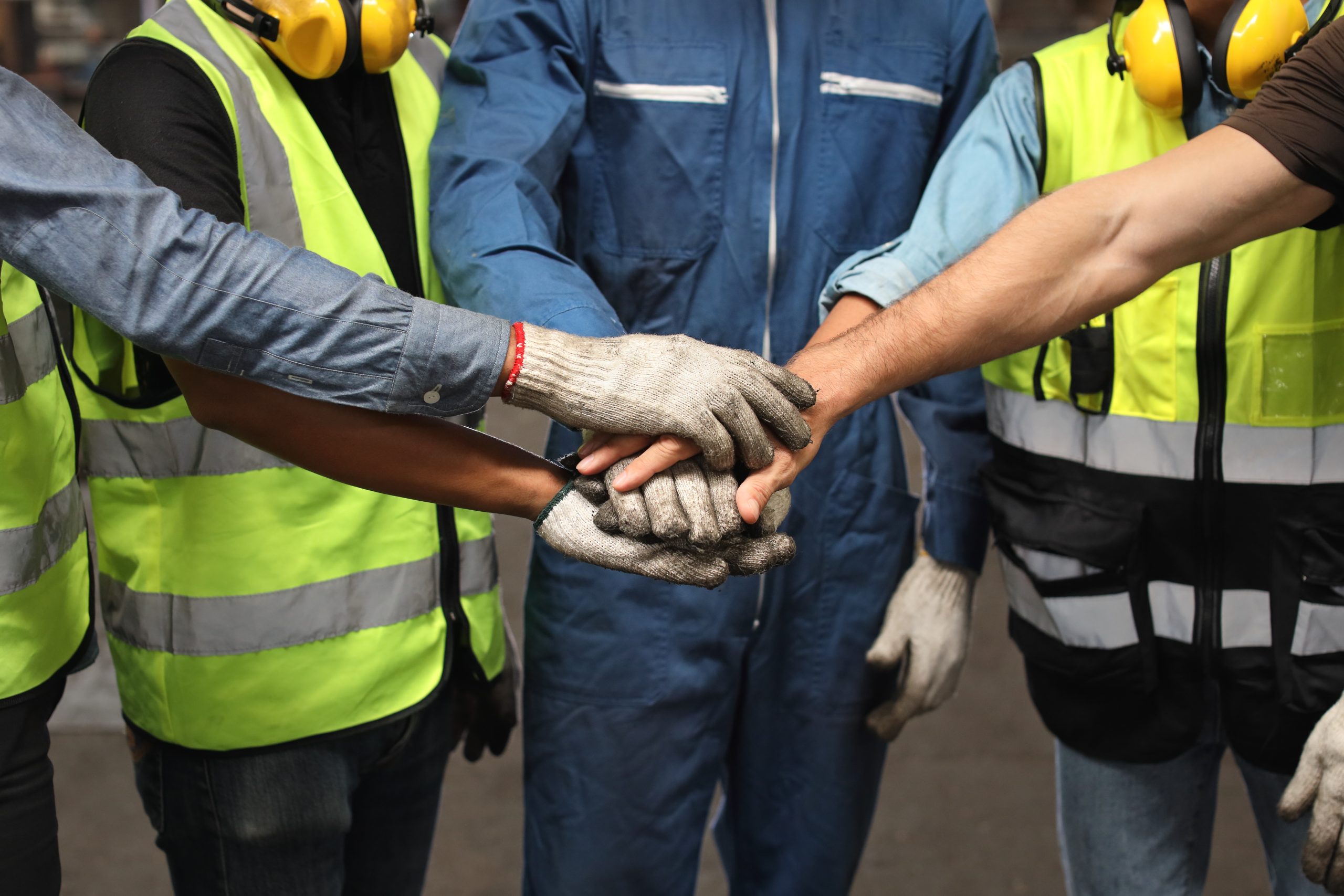 Group,Of,Technician,Engineer,Or,Worker,In,Protective,Uniform,With